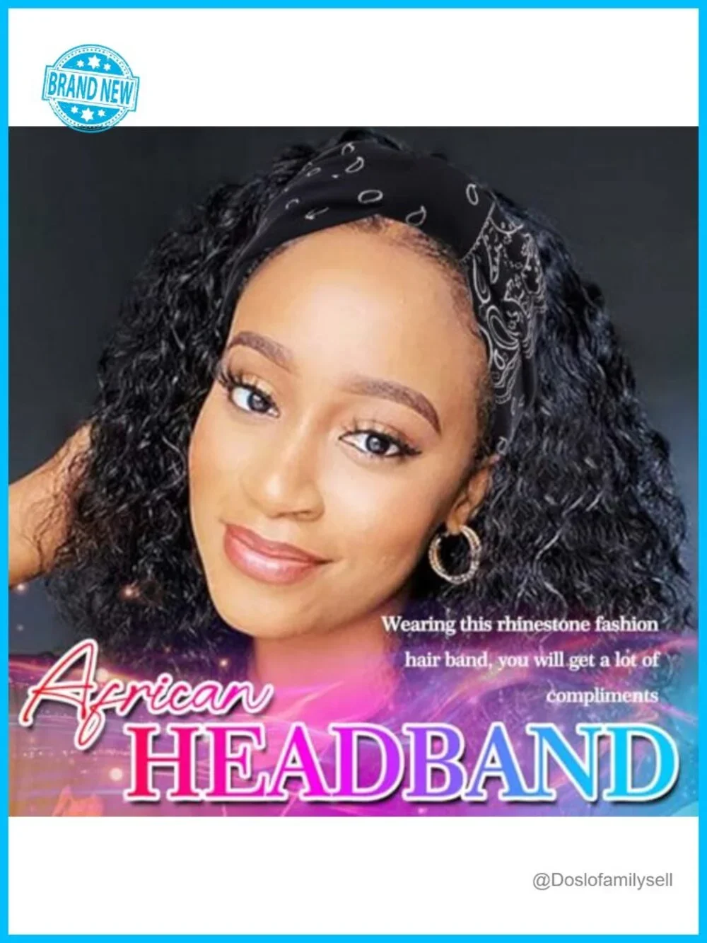 Boho Wide Headbands Knotted Head Wraps African Head Scarf Motorcycle Hair